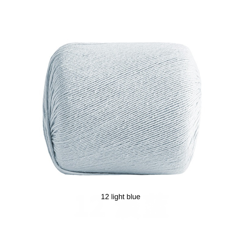 Morandi linen lace yarn hand-woven gift crochet rod hat scarf sweater handmade gift diy clothes bag-HOOKSTH