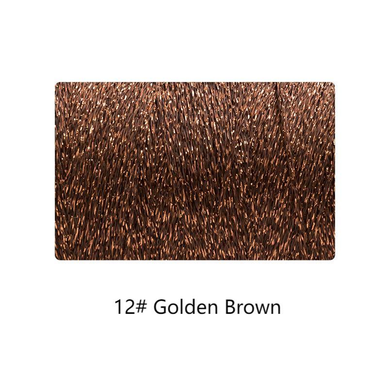 Gold yarn hand-woven gift crochet rod hat scarf sweater handmade gift diy clothes bag-HOOKSTH