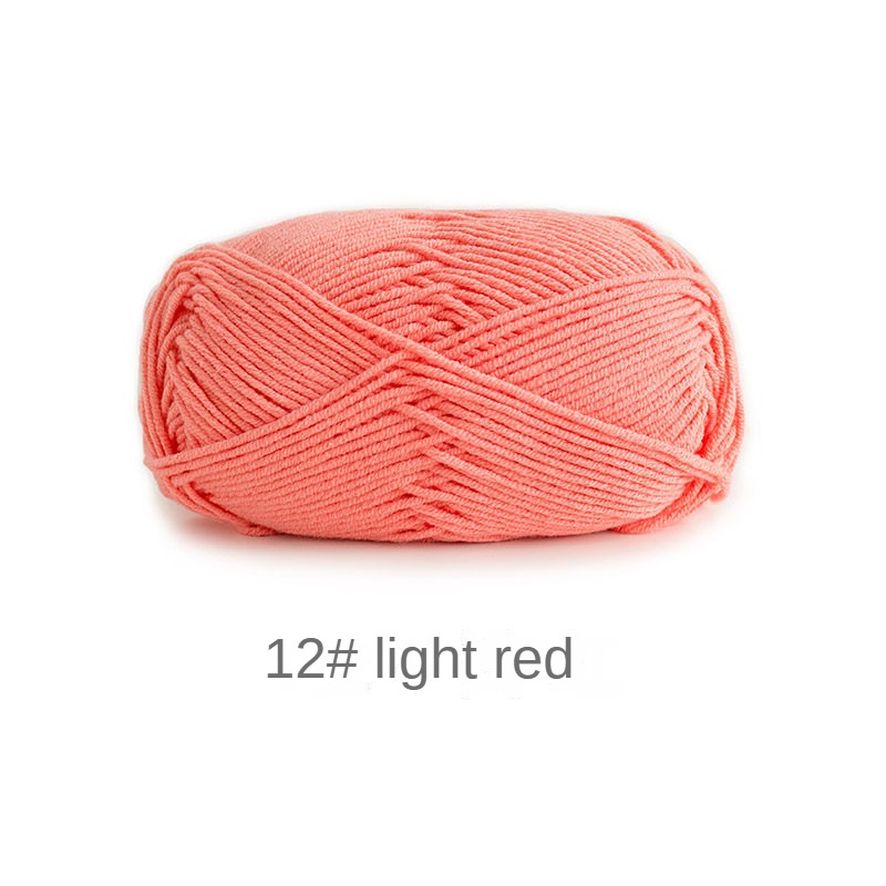 Su Su sister home wool 4 strands milk combed cotton wool ball hand-knitted a package of 10 ball crochet rod