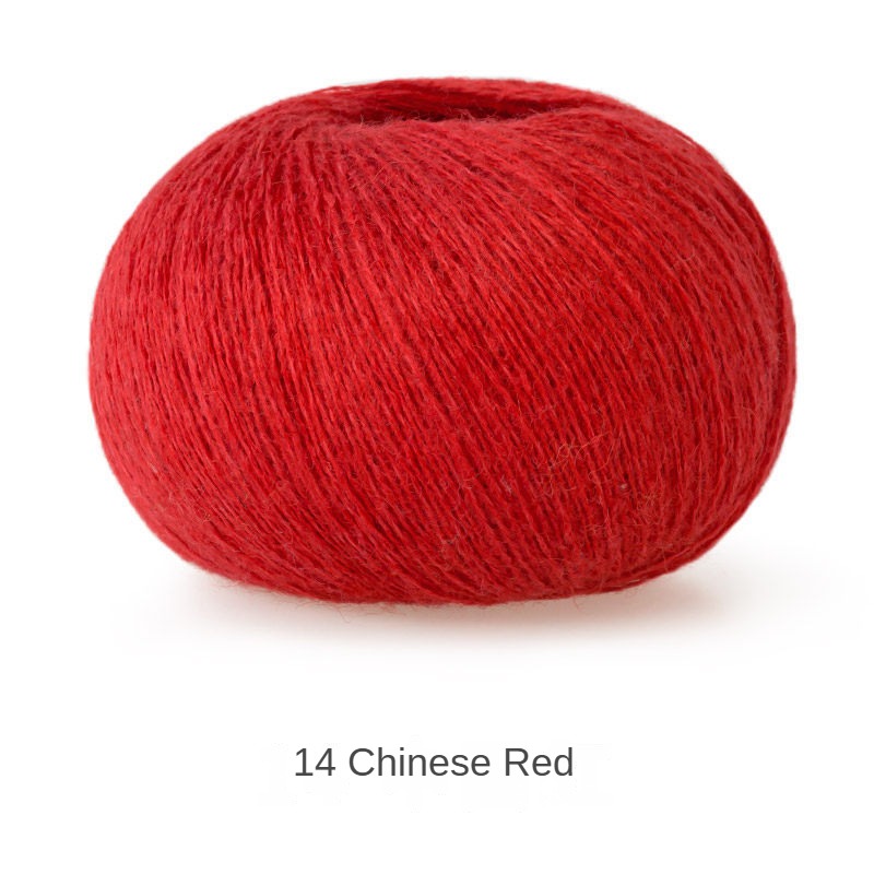 Alpaca yarn hand-woven gift crochet rod hat scarf sweater handmade gift diy clothes bag-HOOKSTH