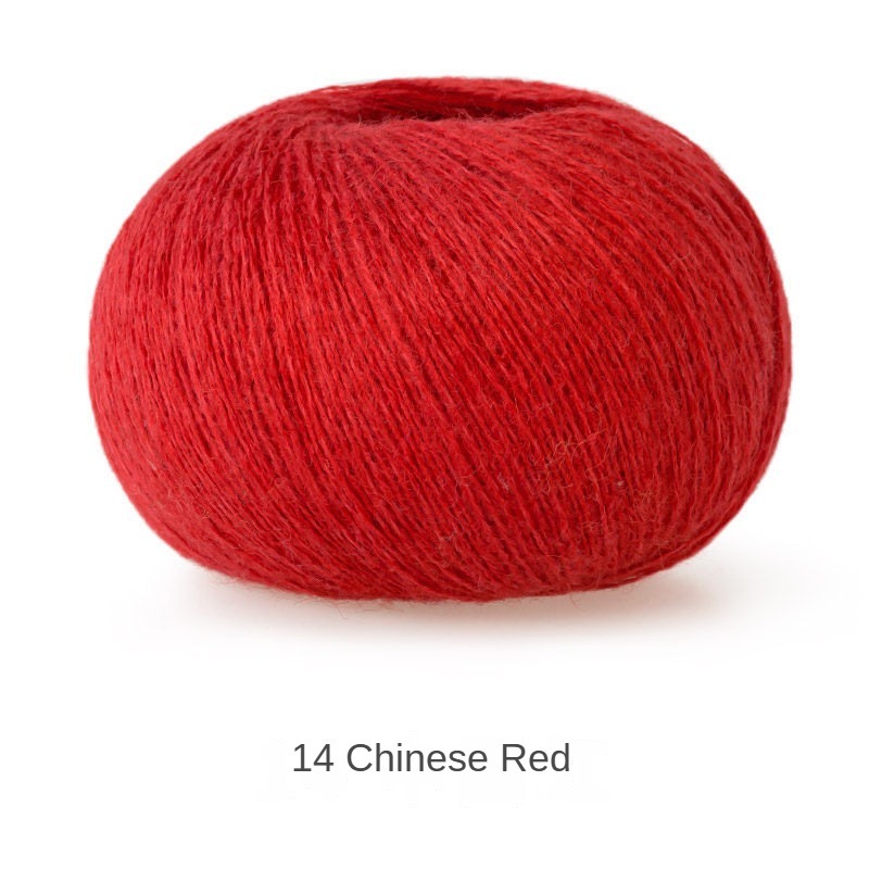 Alpaca yarn hand-woven gift crochet rod hat scarf sweater handmade gift diy clothes bag-HOOKSTH