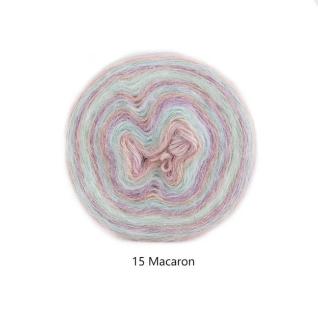 Impression sunrise wool cotton yarn hand-woven gift crochet rod hat scarf sweater handmade gift diy clothes bag-HOOKSTH