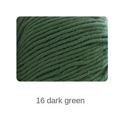 Organic cotton yarn hand knitting yarn 50g hand-woven gift crochet rod hat scarf sweater handmade gift diy clothes bag-HOOKSTH