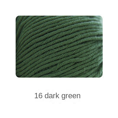 Organic cotton yarn hand knitting yarn 50g hand-woven gift crochet rod hat scarf sweater handmade gift diy clothes bag-HOOKSTH