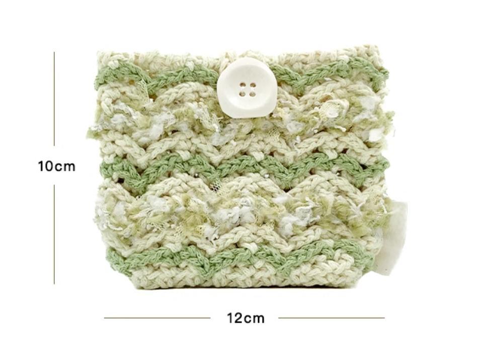 Hand mixed thread Bobo Bag DIY Material Bag Woven Handmade Bag Crocheted Original Contrast Color One Shoulder Crossbody-HOOKSTH