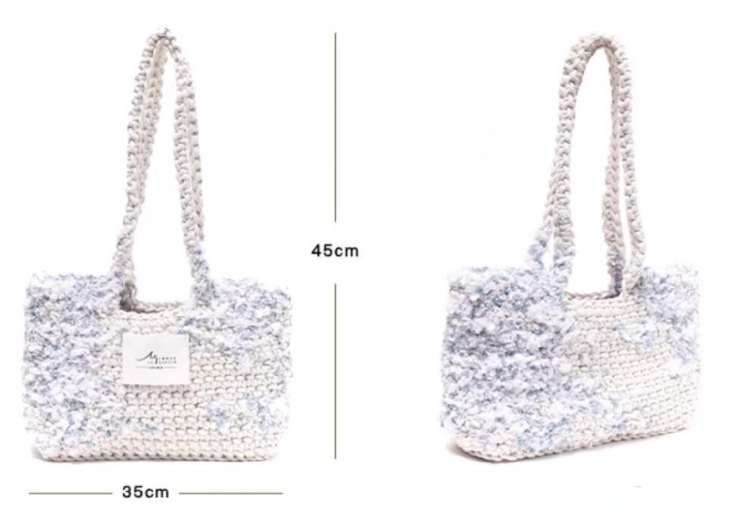 Hand-mixed thread climbing wall series bag DIY material package One shoulder crocheted handmade gift Girlfriend Girlfriend Original-HOOKSTH