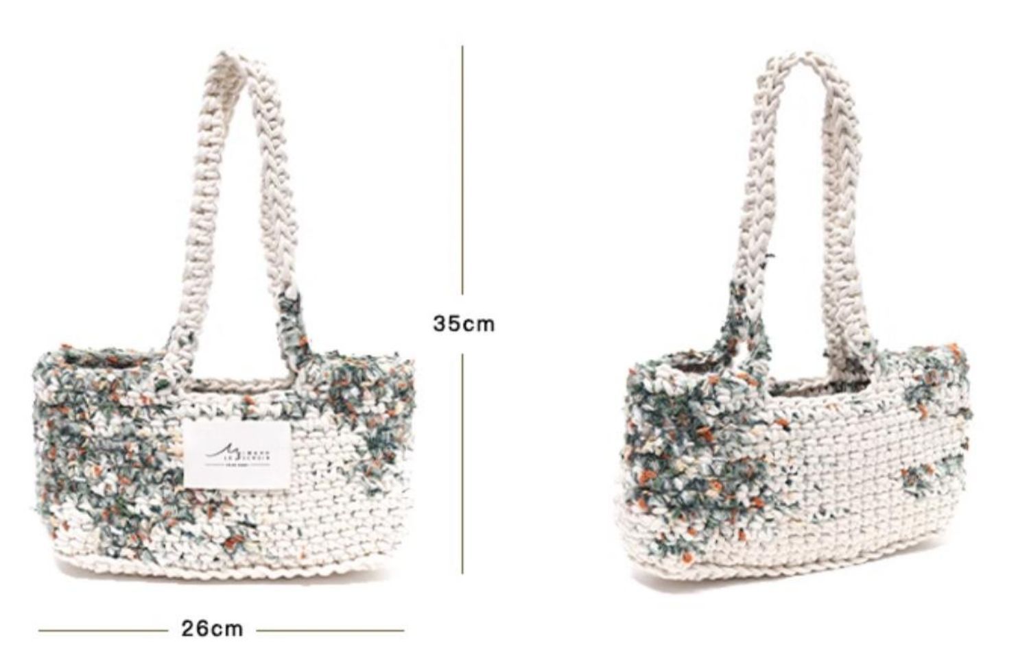 Hand-mixed thread climbing wall series bag DIY material package One shoulder crocheted handmade gift Girlfriend Girlfriend Original-HOOKSTH