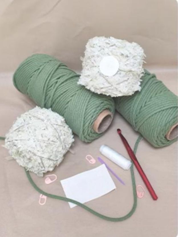 Hand-mixed thread climbing wall series bag DIY material package One shoulder crocheted handmade gift Girlfriend Girlfriend Original-HOOKSTH