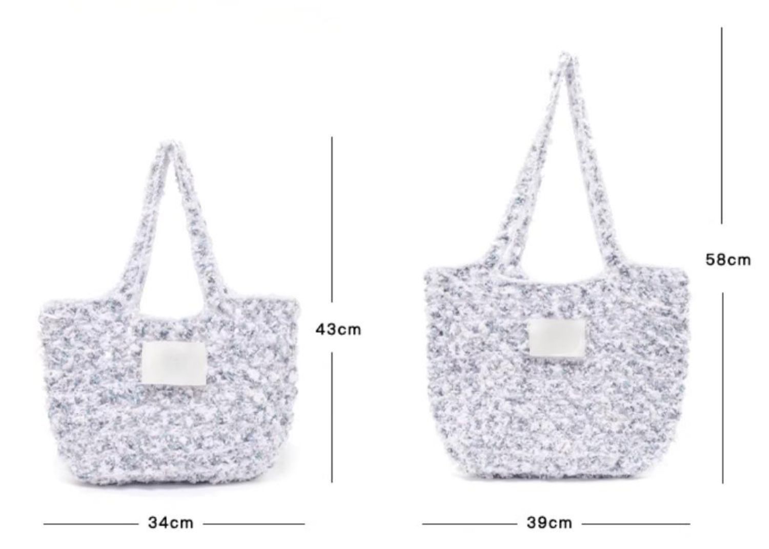 Hand Mixed Waffle Ribbon Bag DIY Material Bag Handwoven Gift Birthday Girlfriend Valentine's Day Girlfriend Gift-HOOKSTH