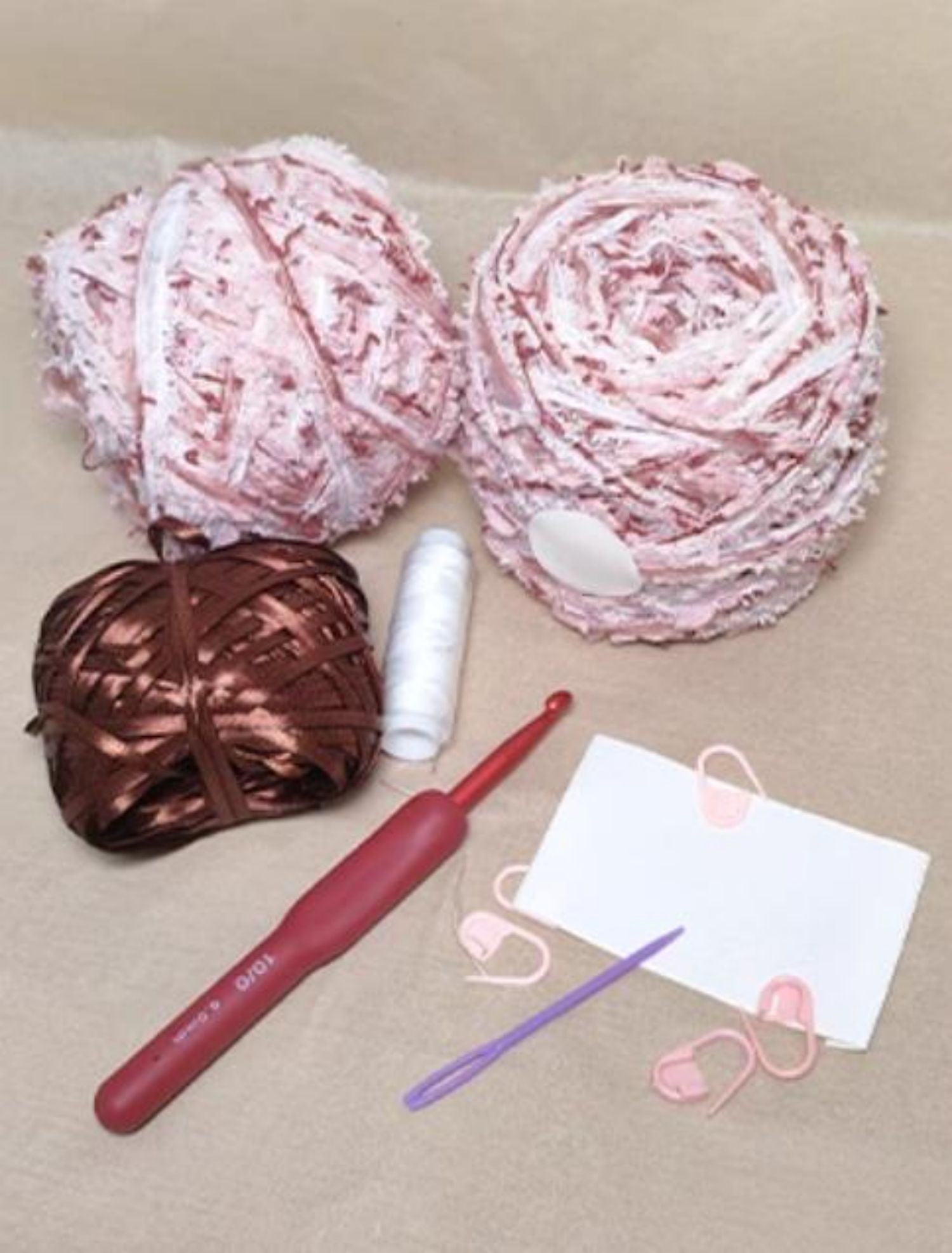 Hand Mixed Waffle Ribbon Bag DIY Material Bag Handwoven Gift Birthday Girlfriend Valentine's Day Girlfriend Gift-HOOKSTH