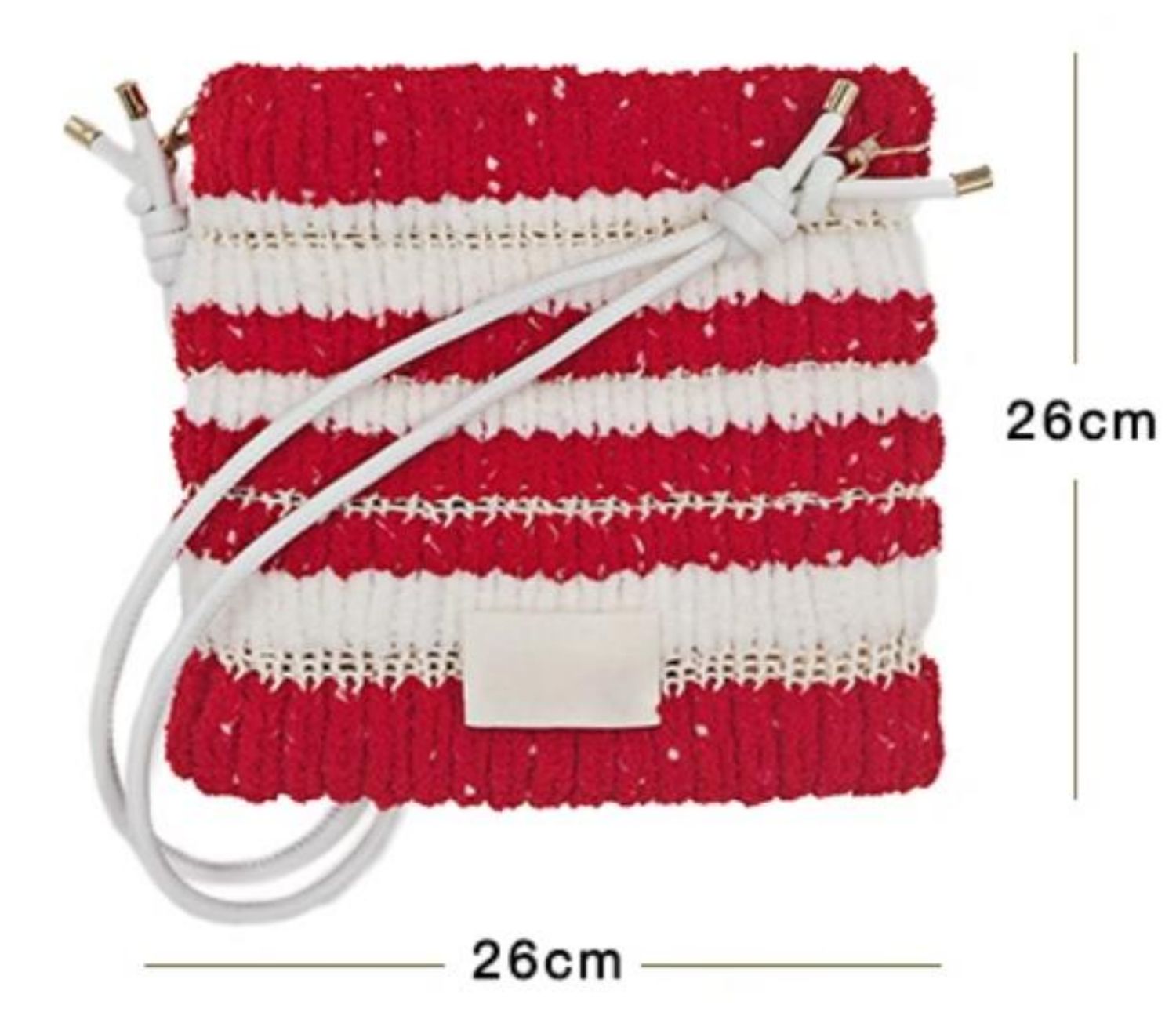 Fleece color matching bag DIY material bag shoulder crossbody soft handwoven bag autumn and winter gift original-HOOKSTH