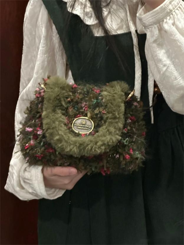 Forest Garden | Hand Mixed Yarn Crochet Bags