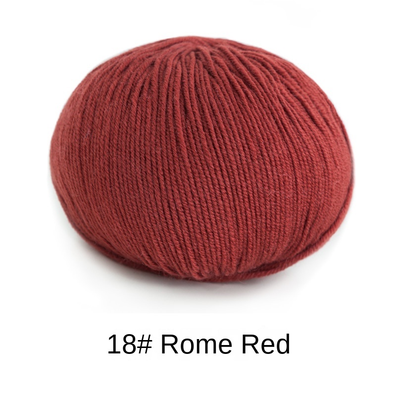 Morandi 4# Australian Merino wool yarn hand-woven gift crochet rod hat scarf sweater handmade gift diy clothes bag-HOOKSTH