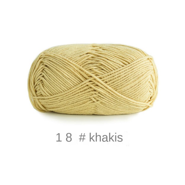 Orange Yellow Brown 4-ply combed Cotton &  Acrylic hand knitting yarn 50g hand-woven gift crochet rod hat scarf sweater handmade gift-HOOKSTH