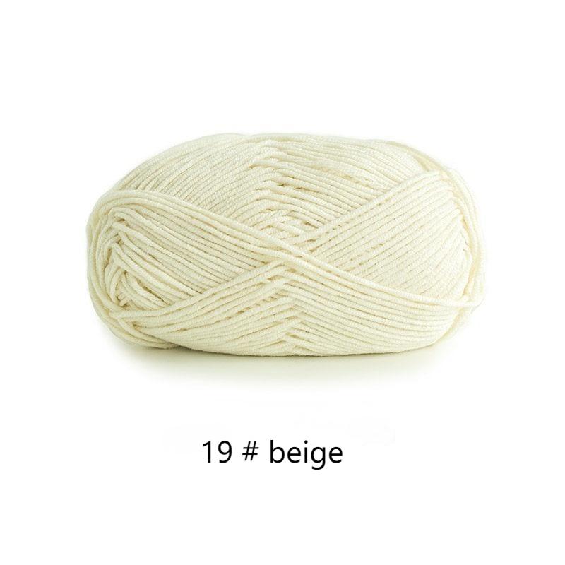 Su Su sister home wool 4 strands milk combed cotton wool ball hand-knitted a package of 10 ball crochet rod