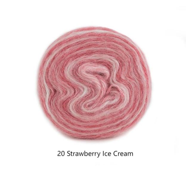 Impression sunrise wool cotton yarn hand-woven gift crochet rod hat scarf sweater handmade gift diy clothes bag-HOOKSTH