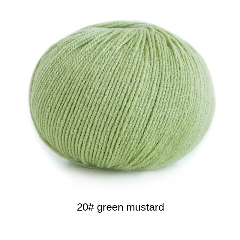 Morandi 4# Australian Merino wool yarn hand-woven gift crochet rod hat scarf sweater handmade gift diy clothes bag-HOOKSTH