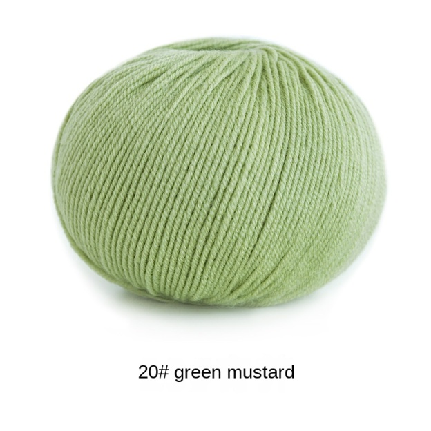 Morandi 4# Australian Merino wool yarn hand-woven gift crochet rod hat scarf sweater handmade gift diy clothes bag-HOOKSTH