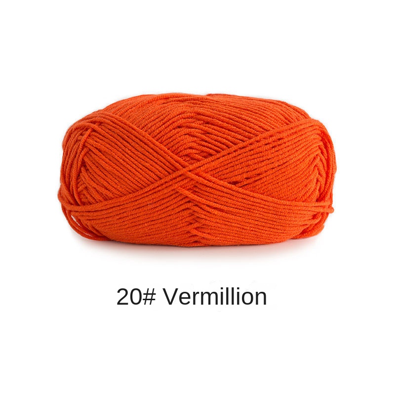 Su Su sister home wool 4 strands milk combed cotton wool ball hand-knitted a package of 10 ball crochet rod