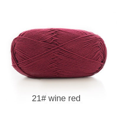 5-ply combed Cotton &  Acrylic hand knitting yarn 100g hand-woven gift crochet rod hat scarf sweater handmade gift diy clothes bag-HOOKSTH