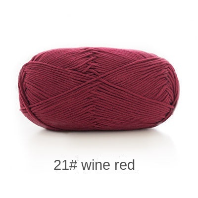 5-ply combed Cotton &  Acrylic hand knitting yarn 100g hand-woven gift crochet rod hat scarf sweater handmade gift diy clothes bag-HOOKSTH