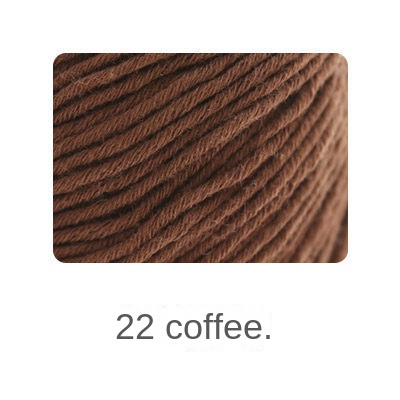 Organic cotton yarn hand knitting yarn 50g hand-woven gift crochet rod hat scarf sweater handmade gift diy clothes bag-HOOKSTH