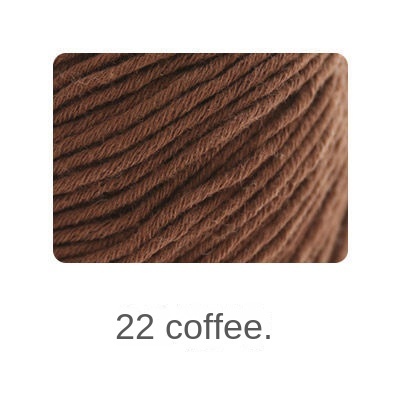 Organic cotton yarn hand knitting yarn 50g hand-woven gift crochet rod hat scarf sweater handmade gift diy clothes bag-HOOKSTH