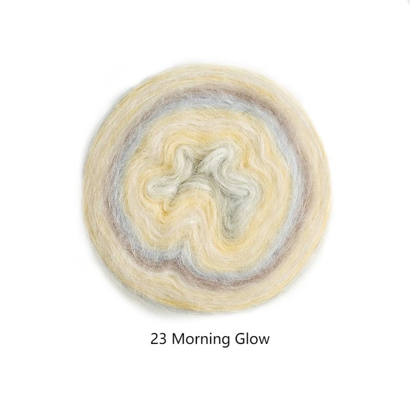 Impression sunrise wool cotton yarn hand-woven gift crochet rod hat scarf sweater handmade gift diy clothes bag-HOOKSTH