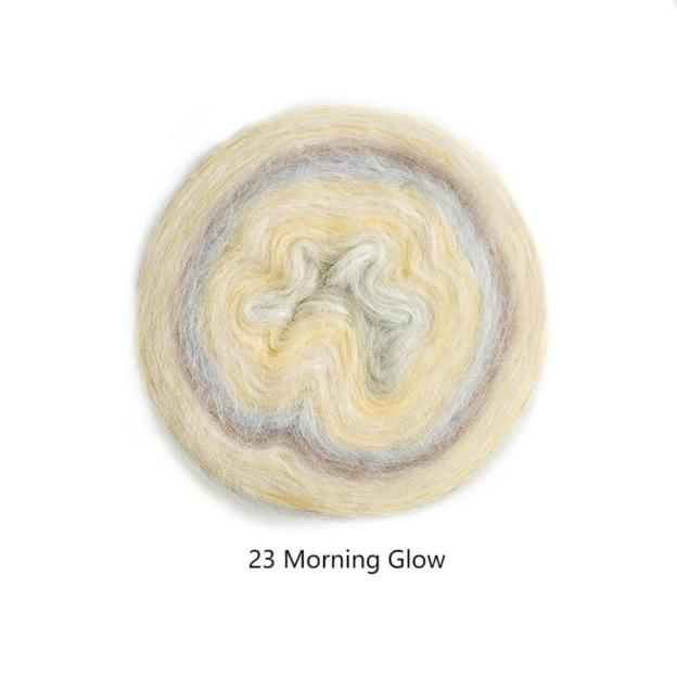 Impression sunrise wool cotton yarn hand-woven gift crochet rod hat scarf sweater handmade gift diy clothes bag-HOOKSTH