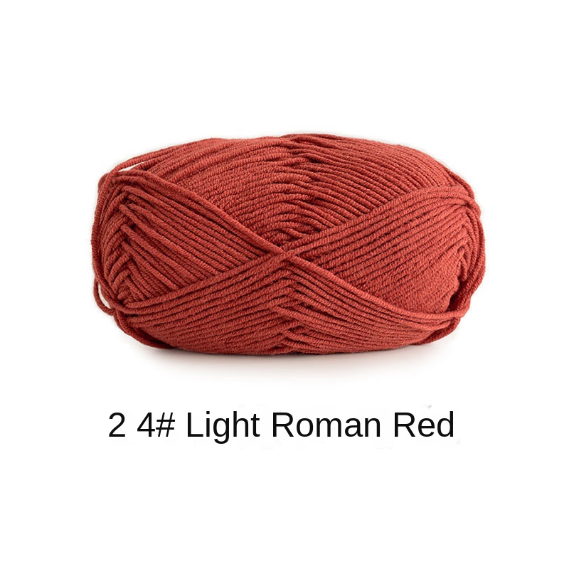 Su Su sister home wool 4 strands milk combed cotton wool ball hand-knitted a package of 10 ball crochet rod