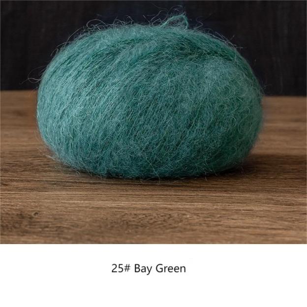 South African Mohair wool yarn hand-woven gift crochet rod hat scarf sweater handmade gift diy clothes bag-HOOKSTH