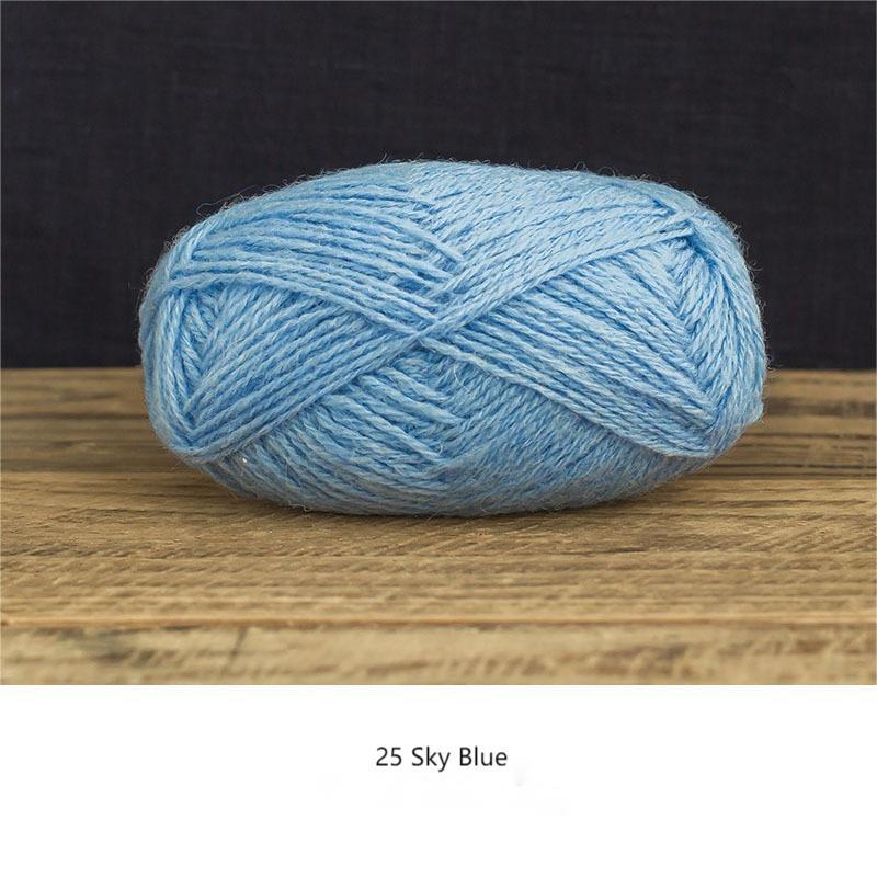 Delan wool yarn hand-woven gift crochet rod hat scarf sweater handmade gift diy clothes bag-HOOKSTH