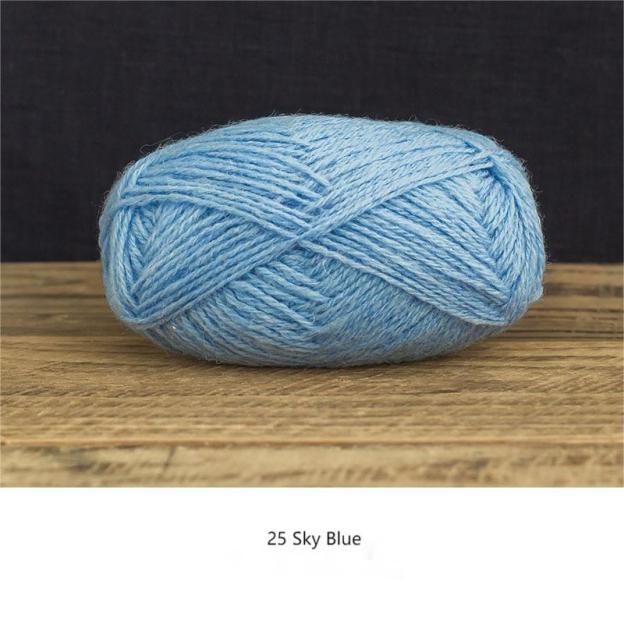 Delan wool yarn hand-woven gift crochet rod hat scarf sweater handmade gift diy clothes bag-HOOKSTH