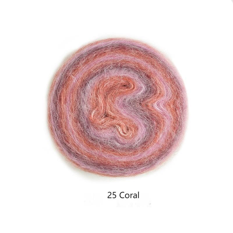 Impression sunrise wool cotton yarn hand-woven gift crochet rod hat scarf sweater handmade gift diy clothes bag-HOOKSTH