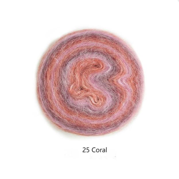 Impression sunrise wool cotton yarn hand-woven gift crochet rod hat scarf sweater handmade gift diy clothes bag-HOOKSTH