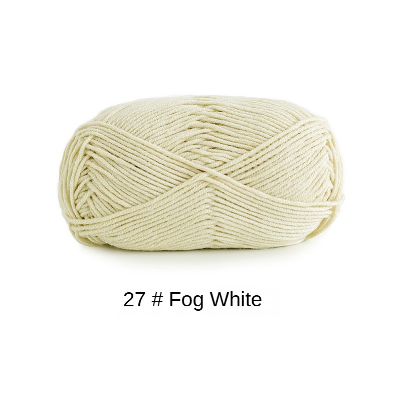 4-ply combed Cotton &  Acrylic hand knitting yarn 50g hand-woven gift crochet rod hat scarf sweater handmade gift-HOOKSTH