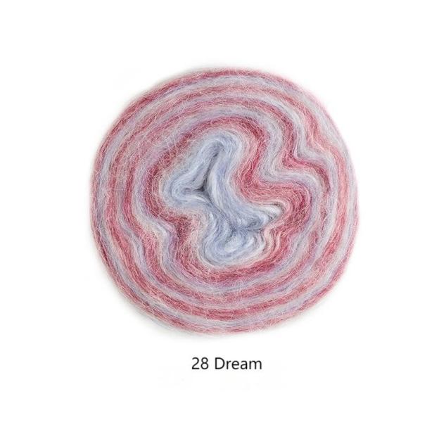 Impression sunrise wool cotton yarn hand-woven gift crochet rod hat scarf sweater handmade gift diy clothes bag-HOOKSTH