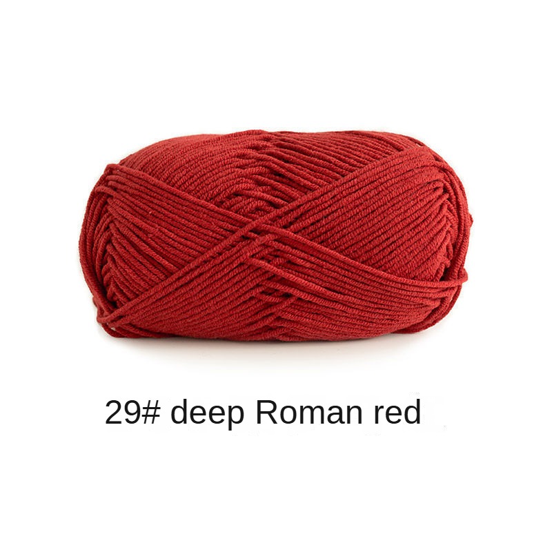 Su Su sister home wool 4 strands milk combed cotton wool ball hand-knitted a package of 10 ball crochet rod