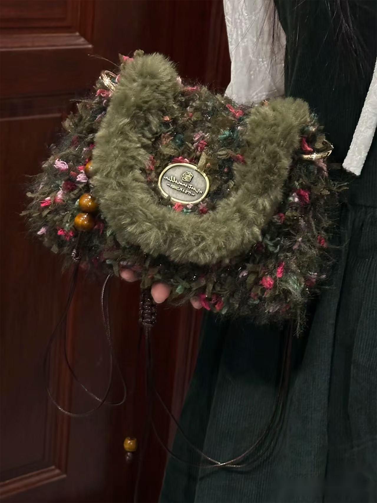 Forest Garden | Hand Mixed Yarn Crochet Bags