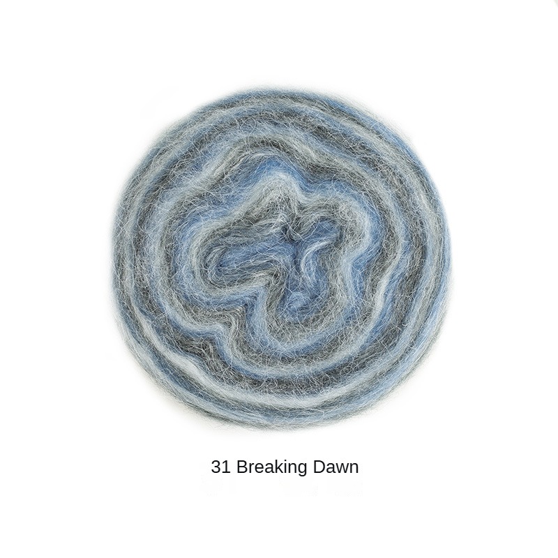 Impression sunrise wool cotton yarn hand-woven gift crochet rod hat scarf sweater handmade gift diy clothes bag-HOOKSTH