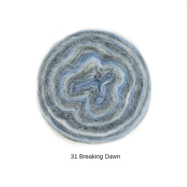 Impression sunrise wool cotton yarn hand-woven gift crochet rod hat scarf sweater handmade gift diy clothes bag-HOOKSTH