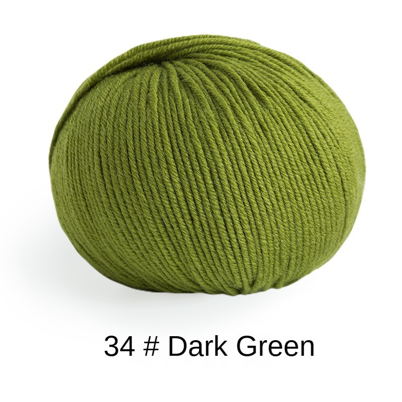 Morandi 6# Australian Merino wool yarn hand-woven gift crochet rod hat scarf sweater handmade gift diy clothes bag-HOOKSTH