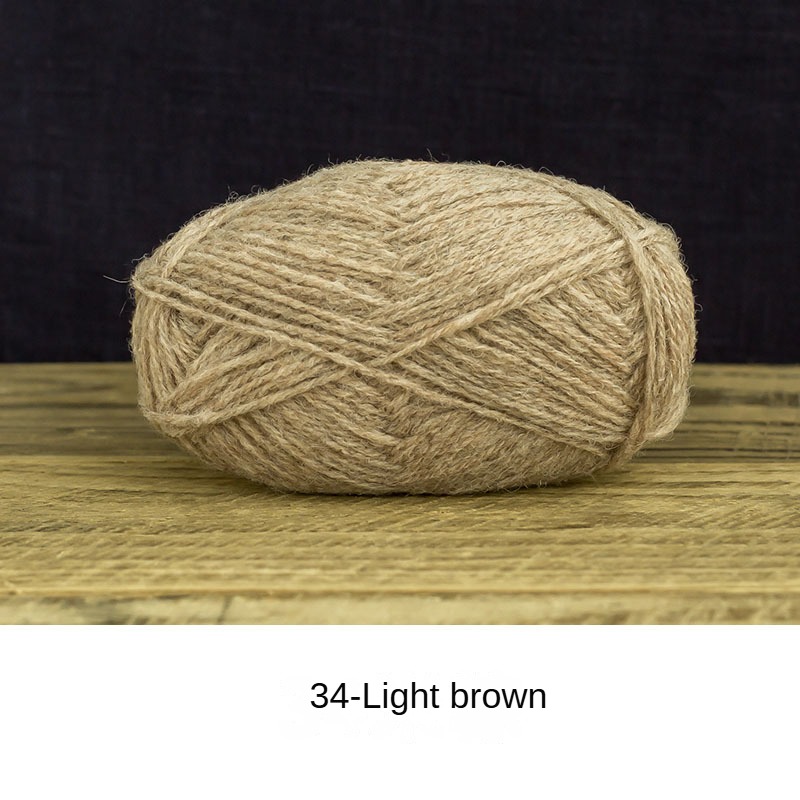 Delan wool yarn hand-woven gift crochet rod hat scarf sweater handmade gift diy clothes bag-HOOKSTH