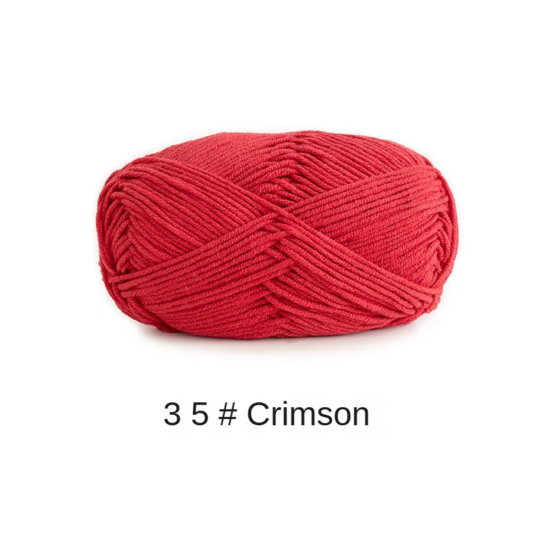 Su Su sister home wool 4 strands milk combed cotton wool ball hand-knitted a package of 10 ball crochet rod