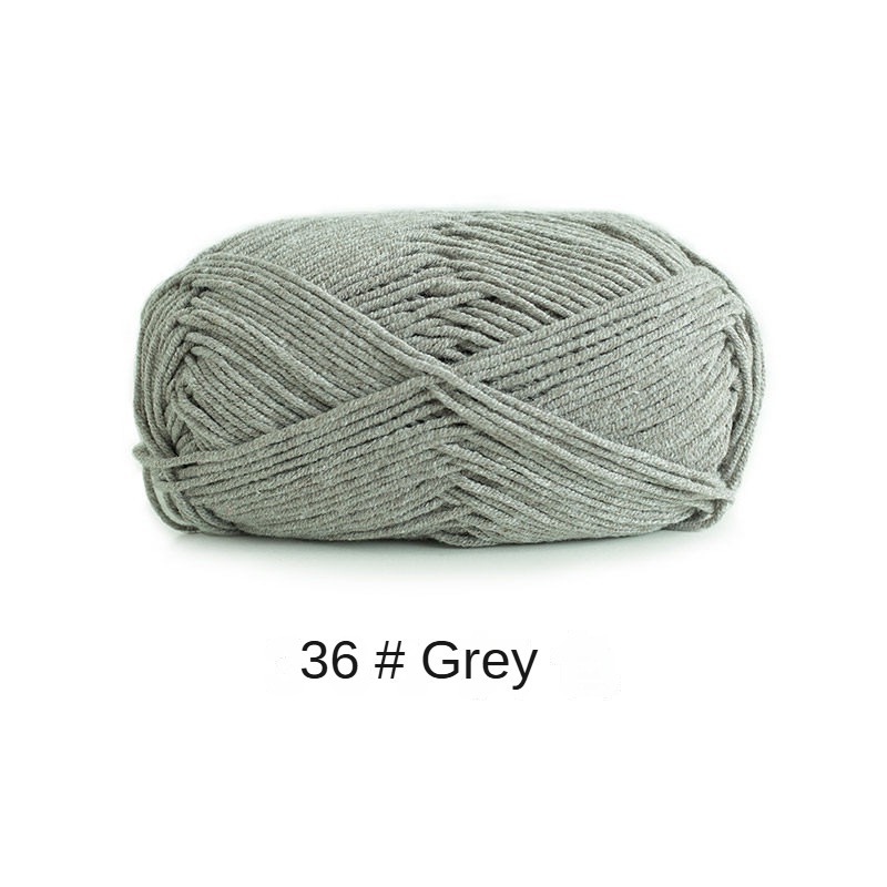 4-ply combed Cotton &  Acrylic hand knitting yarn 50g hand-woven gift crochet rod hat scarf sweater handmade gift-HOOKSTH