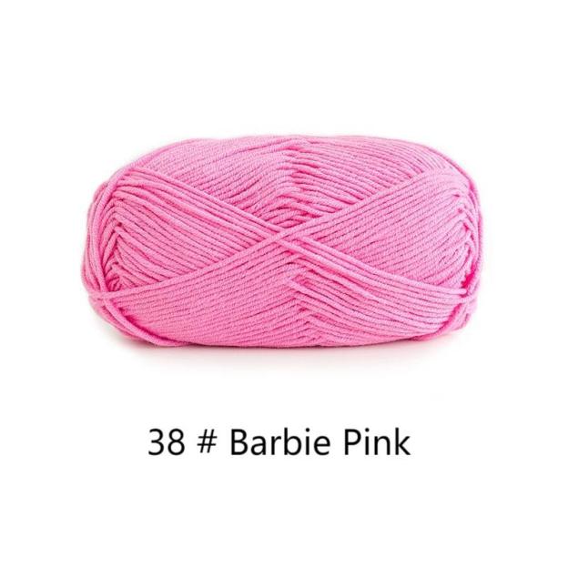 4-ply combed Cotton &  Acrylic hand knitting yarn 50g hand-woven gift crochet rod hat scarf sweater handmade gift-HOOKSTH