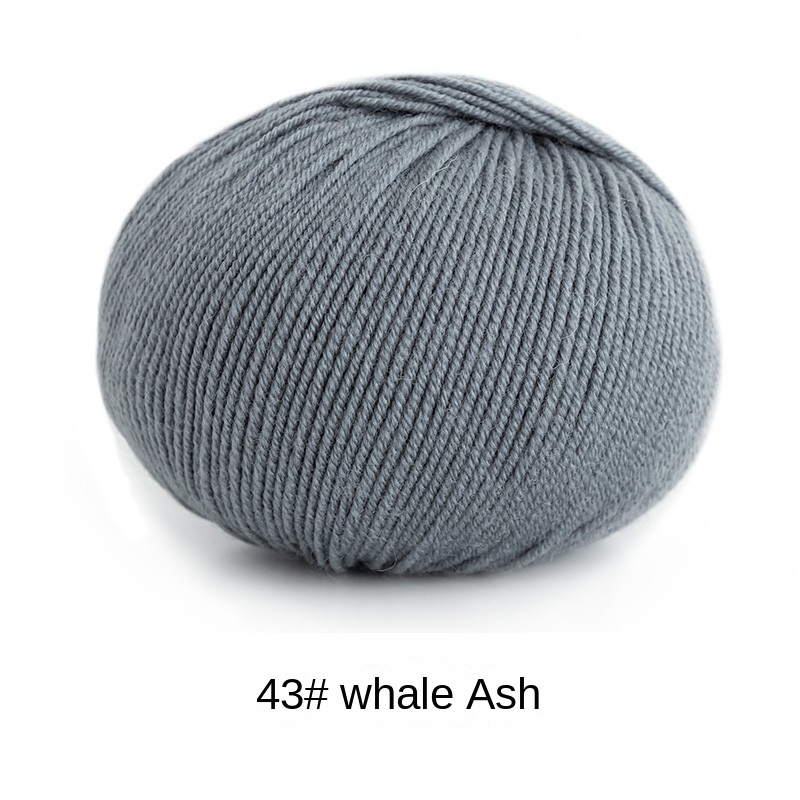 Morandi 4# Australian Merino wool yarn hand-woven gift crochet rod hat scarf sweater handmade gift diy clothes bag-HOOKSTH