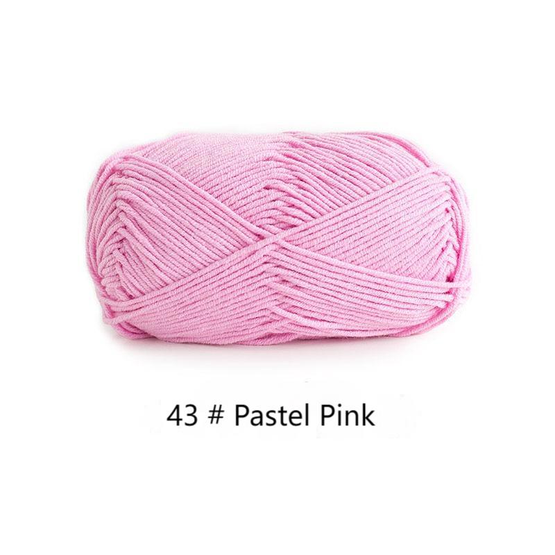 4-ply combed Cotton &  Acrylic hand knitting yarn 50g hand-woven gift crochet rod hat scarf sweater handmade gift-HOOKSTH