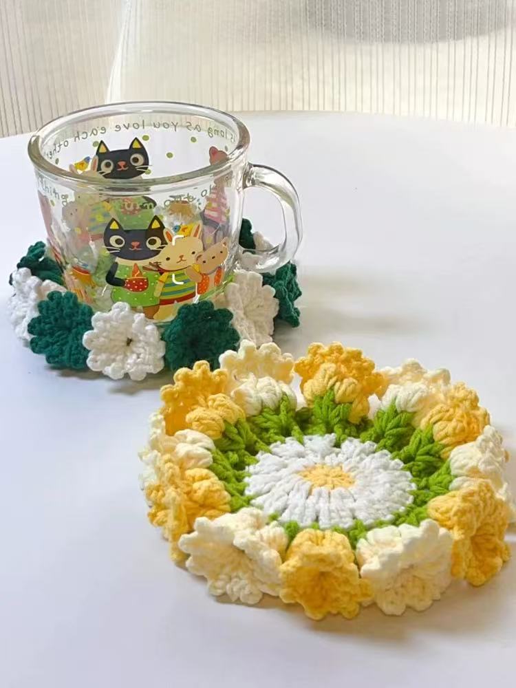 The Secret of Lily of the Valley | Handmade Crochet Coaster