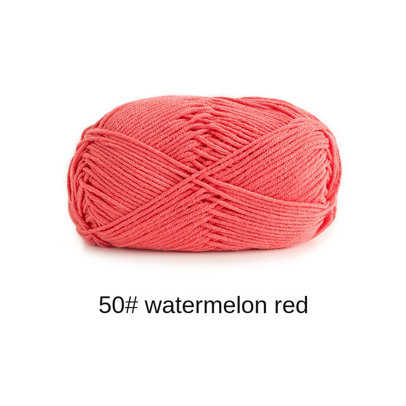Su Su sister home wool 4 strands milk combed cotton wool ball hand-knitted a package of 10 ball crochet rod